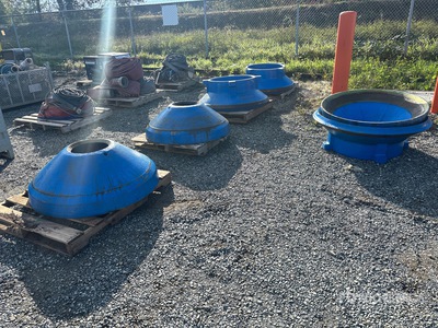 Quantity of (6) Cone Liners Medium Coarse - Fits Telsmith 44SBS