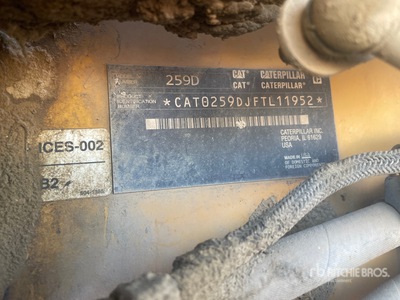 2017 Cat 259D Chargeuse sur rails compacte (Inoperable)