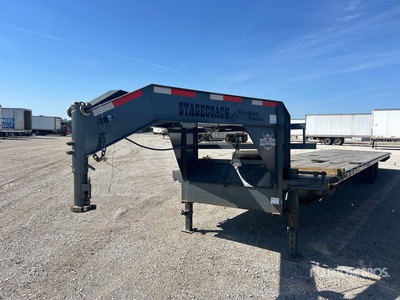 2025 Lone Star 6450 lb 40 ft T/A Gooseneck Flatbed Trailer