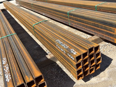 Quantity of (16) 2 in x 2 in x 18 ft Square Tubing (Unused)