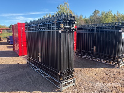 Quantity of (20) 9 ft 3 in x 6 ft 4 in Powder Coated Fencing (Unused)