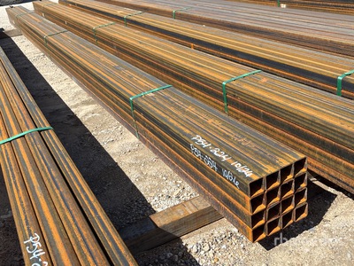 Quantity of (16) 2 in x 2 in x 17 ft Square Tubing (Unused)