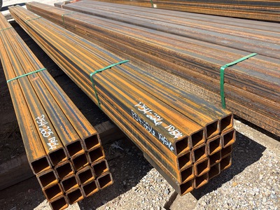 Quantity of (16) 2 in x 2 in x 19 ft Square Tubing (Unused)
