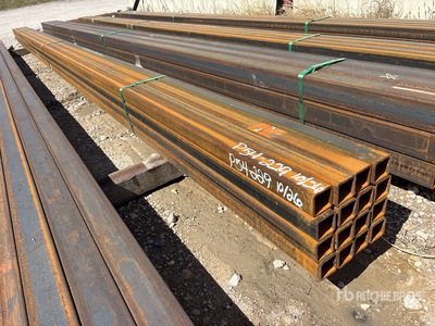 Quantity of (16) 2 in x 2 in x 19 ft Square Tubing (Unused)