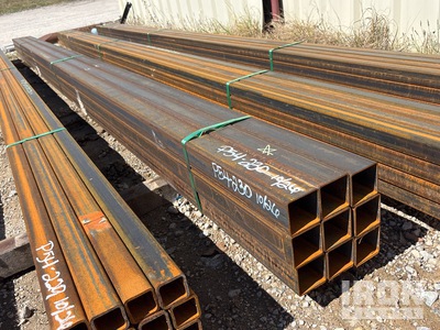 Quantity of (16) 3 in x 3 in x 18 ft Square Tubing (Unused)