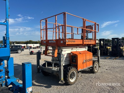 2017 Snorkel S3370RT 4x4 Diesel Rough Terrain Scissor Lift
