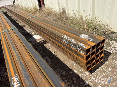 Quantity of (16) 2 in x 2 in x 18 ft Square Tubing (Unused)