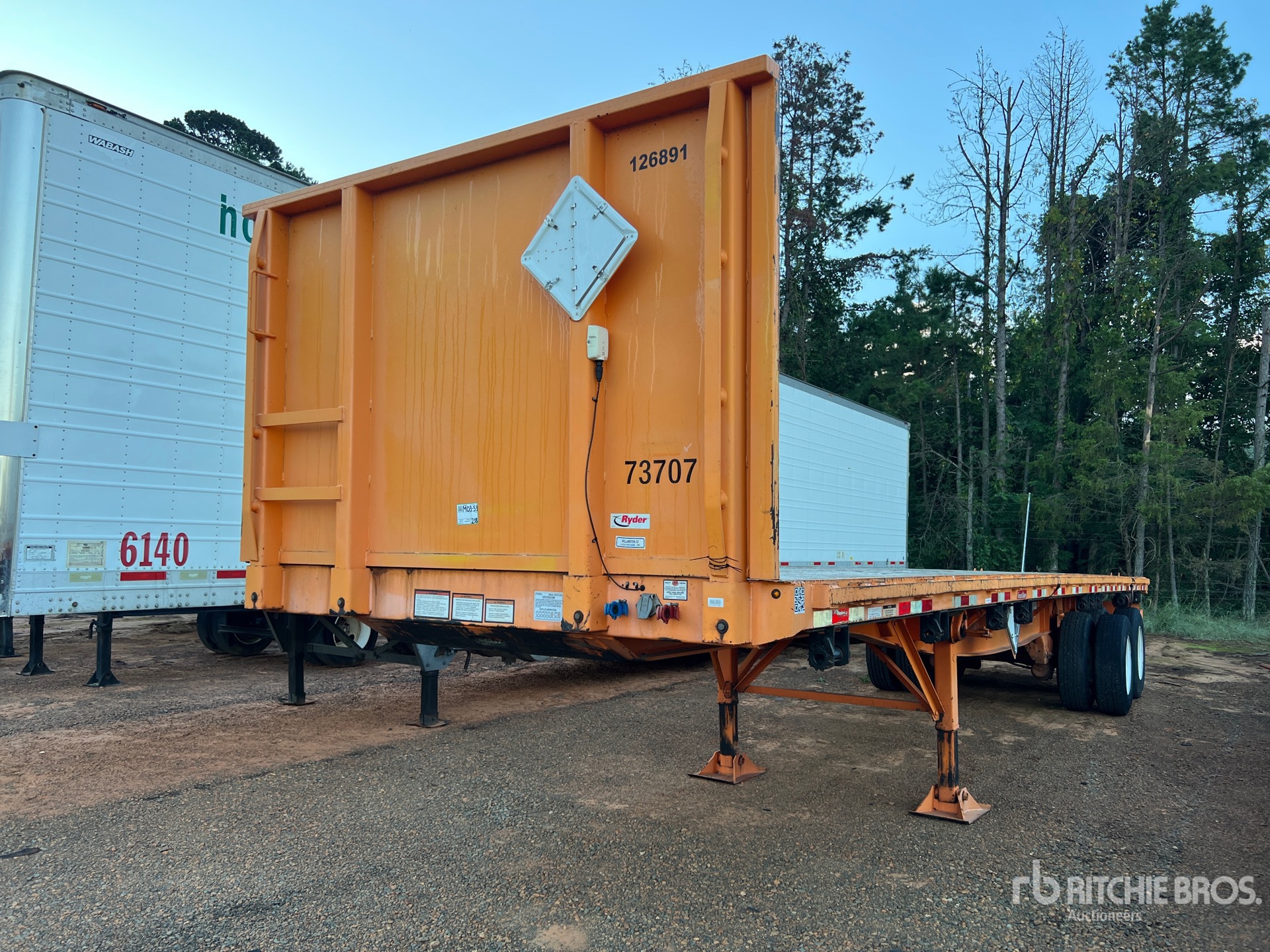 2018 Great Dane 40000 lb 36 ft T/A Flatbed Trailer
