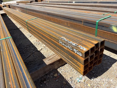 Quantity of (16) 2 in x 2 in x 18 ft Square Tubing (Unused)