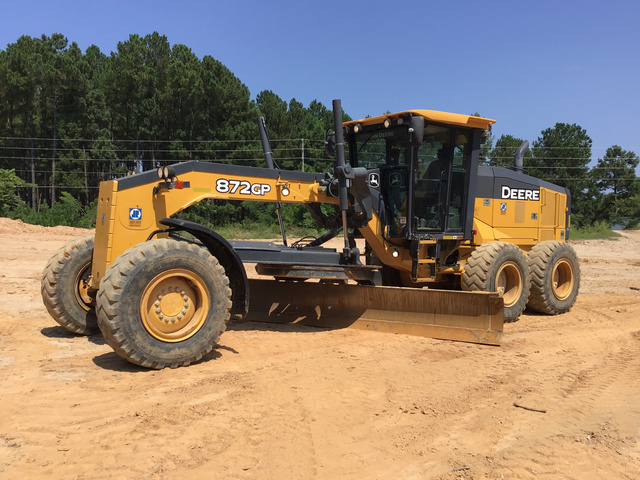2015 John Deere 872GP Motor Grader 2015 John Deere 872GP Motor Grader