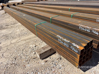 Quantity of (16) 2 in x 2 in x 18 ft Square Tubing (Unused)