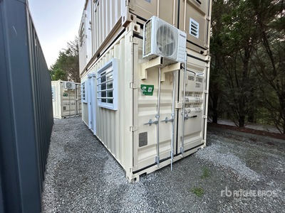 2026 20 ft x 8 ft Skid-Mounted Storage Container Mobile Office Storage Container (Unused)
