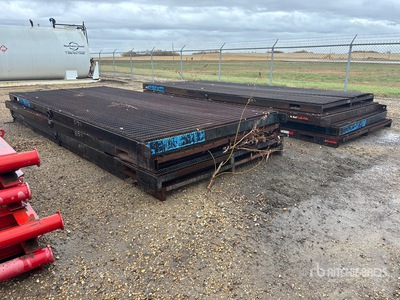 Quantity of (8) 8 ft x 20 ft Steel Grated Tapis