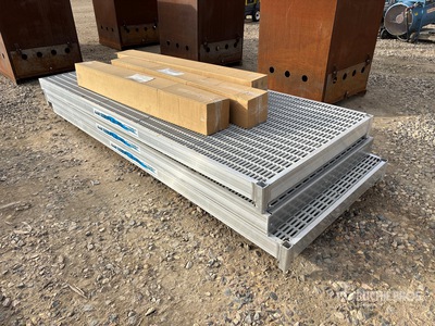 Quantity of (3) 4 ft X 10 ft Aluminum Dock Sections