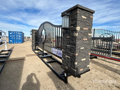 Bulldog Industries 20 ft x 8 ft Steel Driveway Gate (Unused)