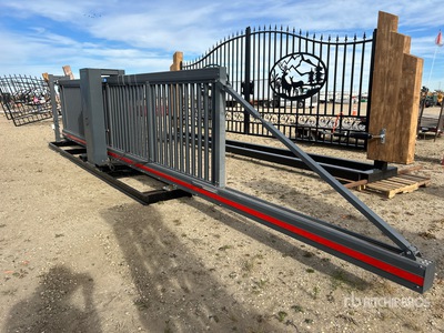 24 ft Steel Sliding Driveway Gate (Unused)