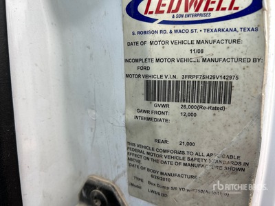2009 Ford F-750 4x2 Wywrotka