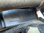 Engine with Emission Label