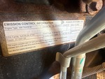 Engine with Emission Label