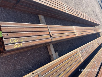 Quantity of (25) 2 1/4 SQ 28 ft Steel