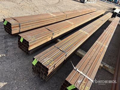 Quantity of (25) 2 1/4 SQ 28 ft Steel