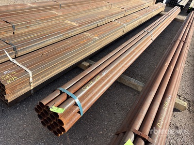 Quantity of (19) 2 7/8 OD 25 ft Steel
