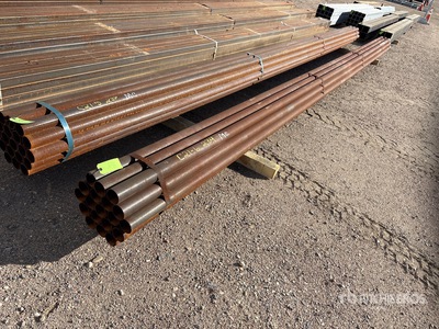 Quantity of (19) 2 7/8 OD 25 ft Steel