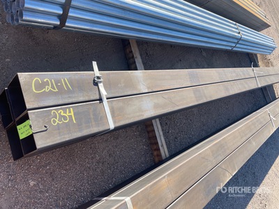 Quantity of (4) 6x6 SQ 20 ft Steel
