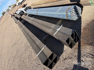 Quantity of (4) 6x6 SQ 20 ft Steel