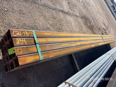 Quantity of (16) 3 5/8 SQ 21 ft Steel