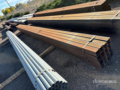 Quantity of (16) 3 5/8 SQ 24 ft Steel