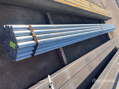 Quantity of (37) 2 3/8 OD 18 ft Steel