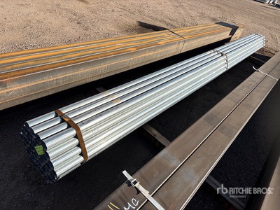 Quantity of (37) 2 3/8 OD 18 ft Steel