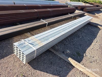 Quantity of (20) 2x4 SQ 17 ft Steel