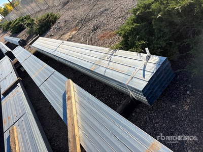 Quantity of (20) 2x4 SQ 17 ft Steel