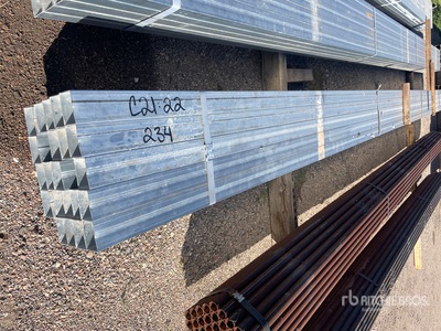 Quantity of (25) 2x3 SQ 24 ft Steel