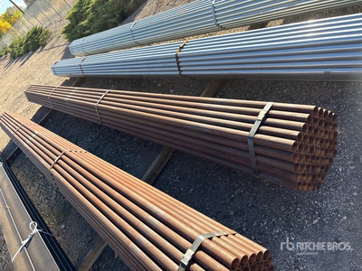 Quantity of (61) 1 5/8 OD 21 ft Steel