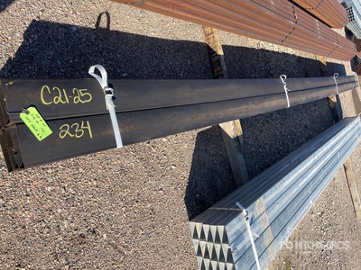 Quantity of (6) 2x6 SQ 25 ft 3 in Steel