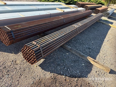Quantity of (61) 1 7/8 OD 21 ft Steel