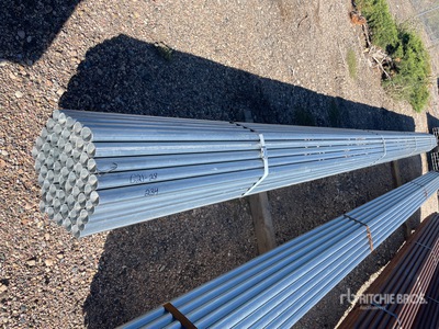 Quantity of (61) 1 5/8 OD 24 ft Steel