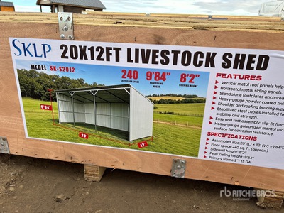 2026 SKLP SK-S2012 20 ft x12 ft Livestock 倉庫 (Unused)