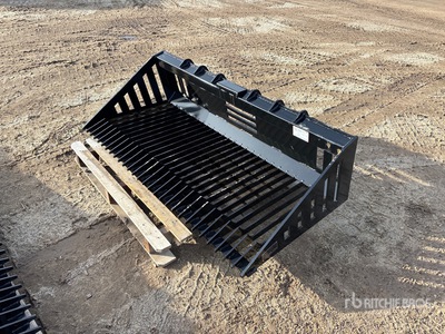 2026 GIYI GY-RB66N 66 in Rock Bucket Without Teeth Skid Steer Bucket (Unused)