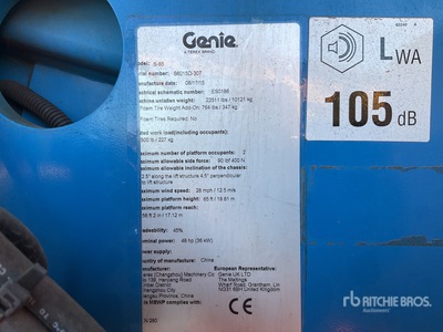 2015 Genie S-65 Teleskoparbeitsbühne