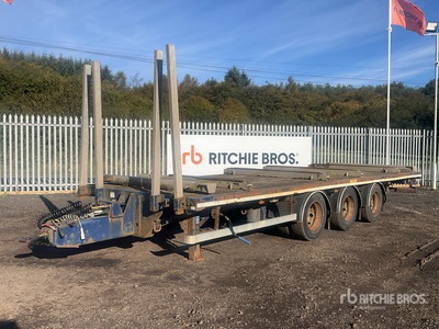 2017 SDC 24 ton 8 m Tri/A Drawbar Flatbed Trailer