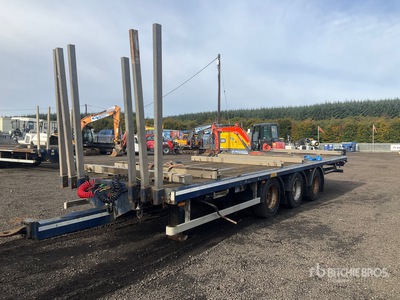 2019 SDC 24 ton 8 m Tri/A Drawbar Flatbed Trailer