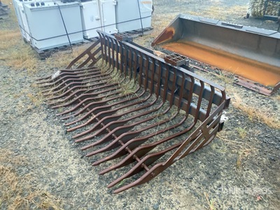 80 in Skid Steer Root Rake