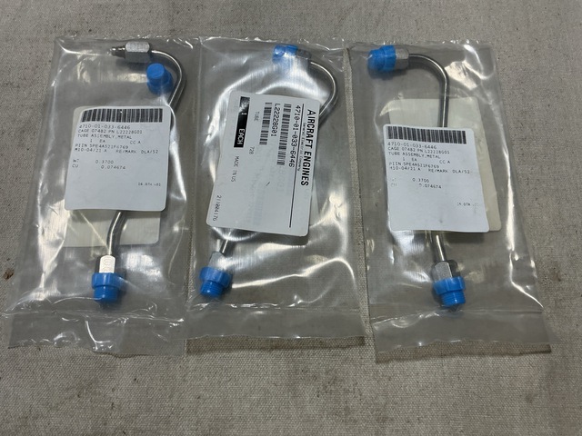 (3) GE L22228G01 Metal Tube Assemblies