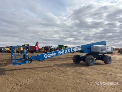 2017 Genie S-80X 4WD Diesel Telescopic Boom Lift