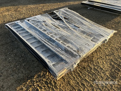 Suihe NG-14Eu-2&14D-1&14T-1 83 in x 94 in Wrought Iron Bi-Parting ドライブウェイ ゲート (Unused)