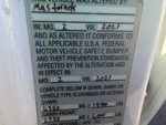 General Appearance with Motor Vehicle Safety Standards Label